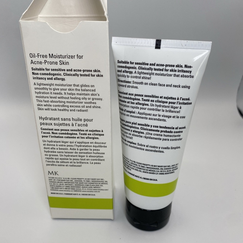Mary Kay Clear Proof Oil-Free Moisturizer for Acne Prone Skin 3 oz #056749 READ - Picture 4 of 7